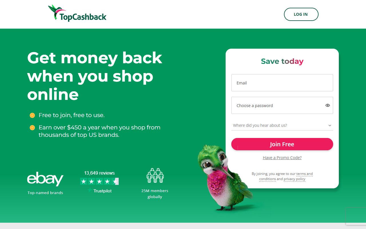 TopCashback — captured 2026-04-01 from www.topcashback.com